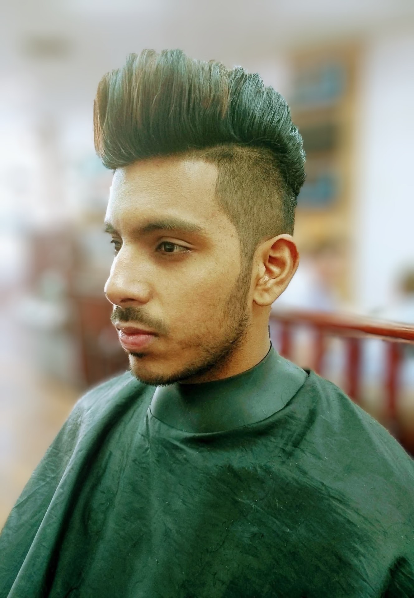 Raj — Full system · Textured pompadour